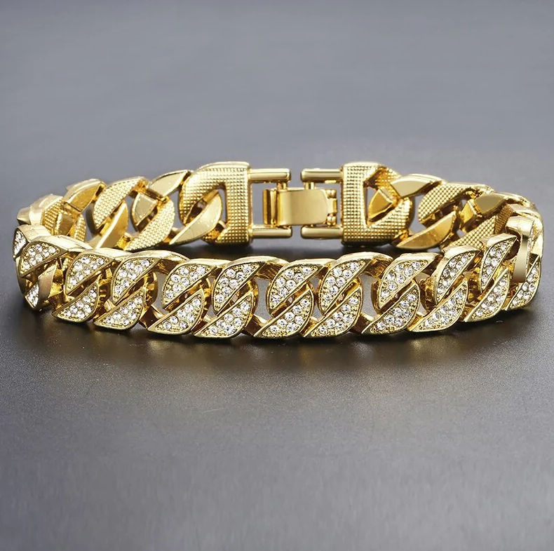 Miami Gold Curb Cuban Bracelet